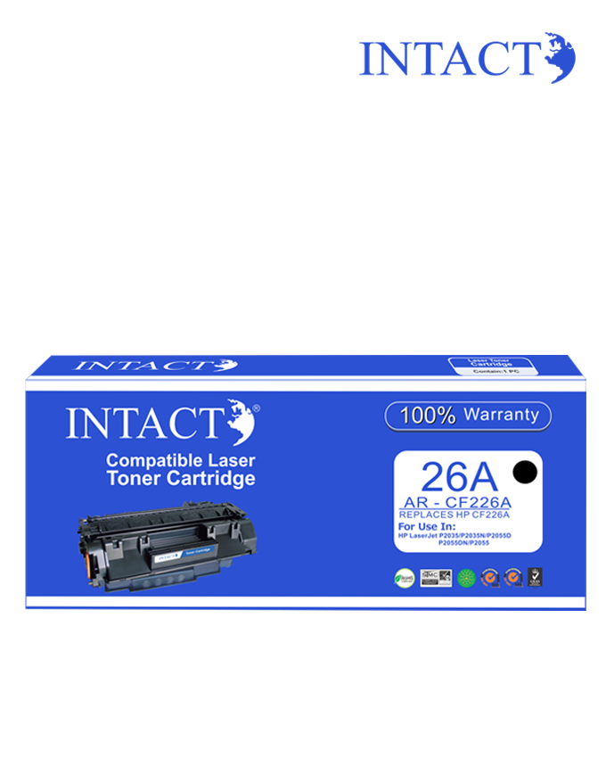 Intact Compatible with HP 26A (AR-CF226A) Black